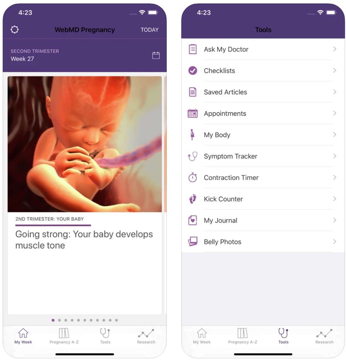 Four Pregnancy Apps for the TechMom EcoParent magazine